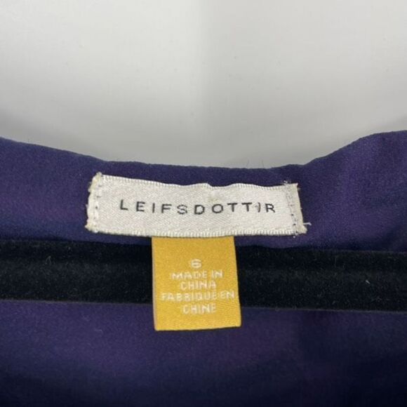 Anthro Leifsdottir Silk Floral Short Sleeve Mini Dress‎ Multi-Color Size Small - Picture 4 of 12